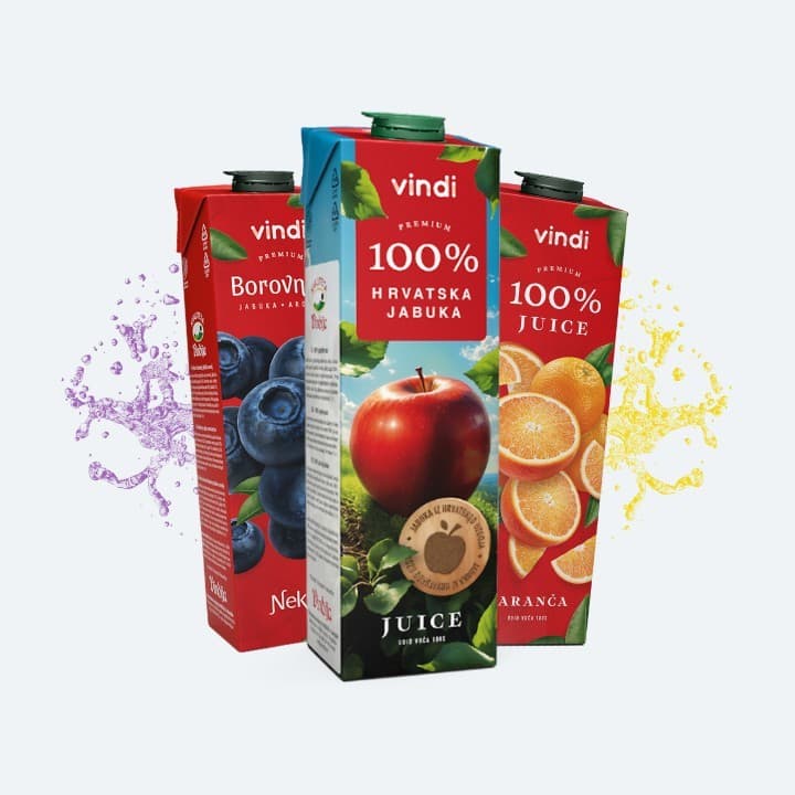 Vindi voćni sok 4 x 1 l Akcija u trgovini KTC