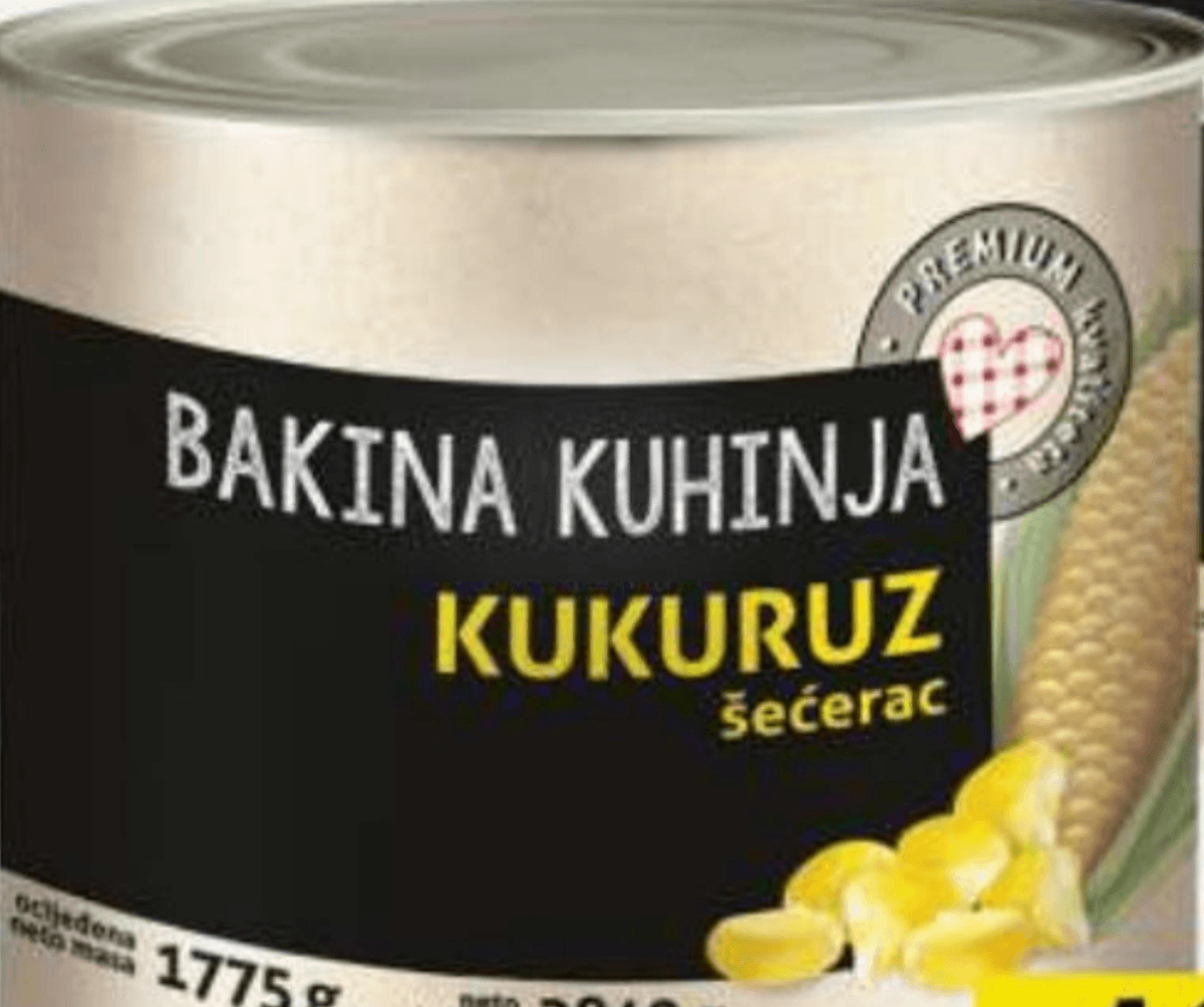Bakina kuhinja kukuruz šećerac 2840 g / 1775 g Akcija u trgovini Stanić Diskont