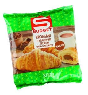 Budget kroasani s kakao kremom 800 g Akcija u trgovini Spar