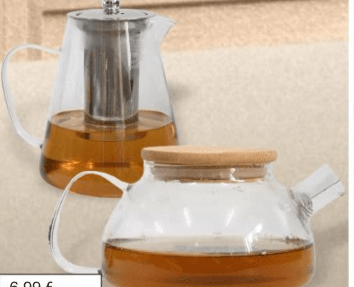 Stakleni čajnik 1800 ml Akcija u trgovini Merkury