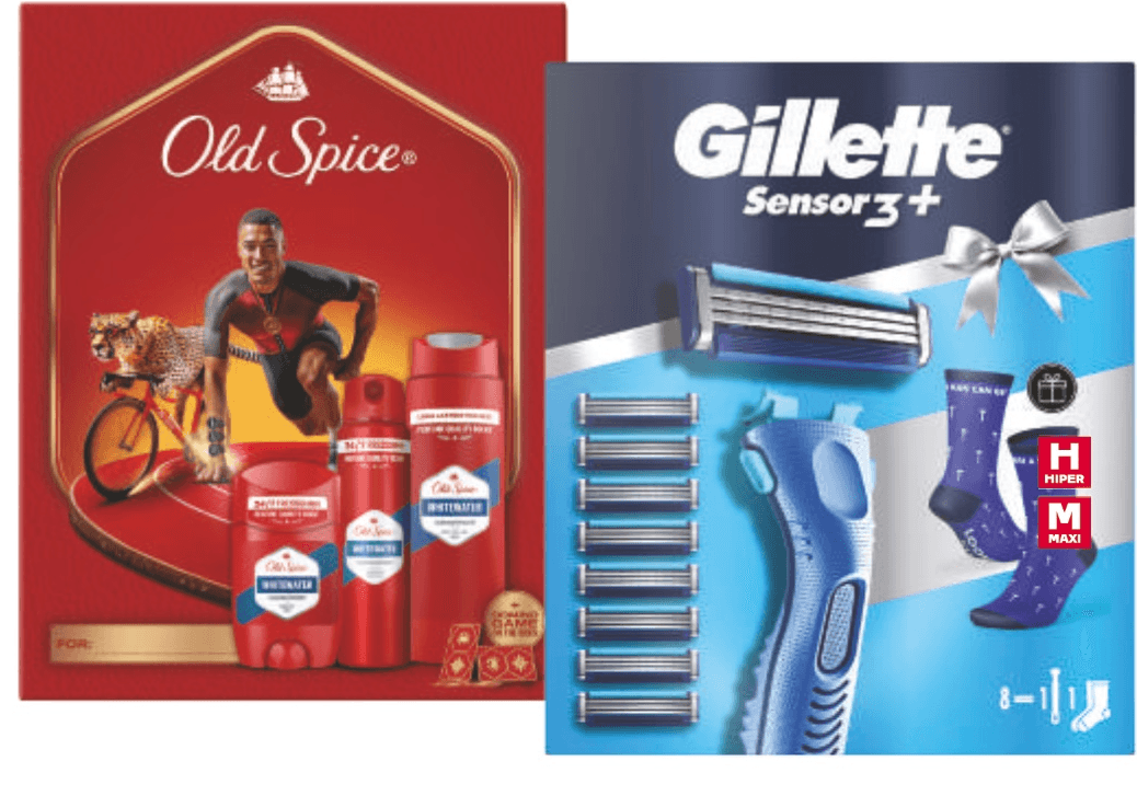 Odabrani poklon paketi Old Spice, Gillette Akcija u trgovini Tommy