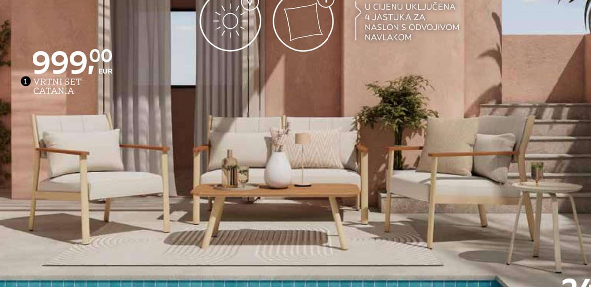 Ambia.garden Vrtni set Catania Akcija u trgovini Lesnina