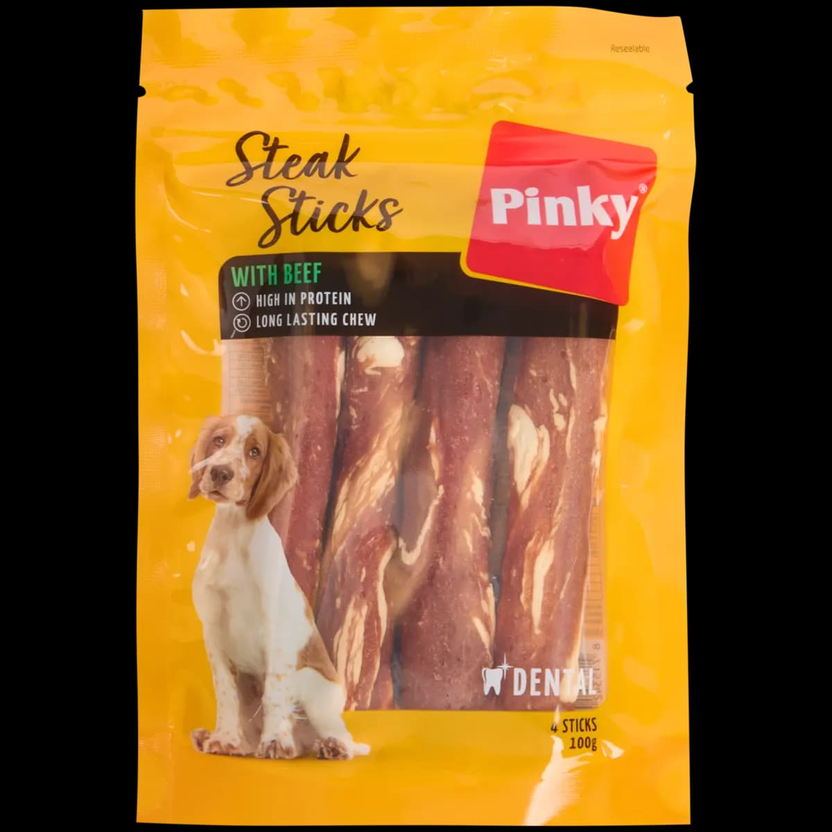 Pinky Steak Sticks poslastice za pse 4 komada Akcija u trgovini Action