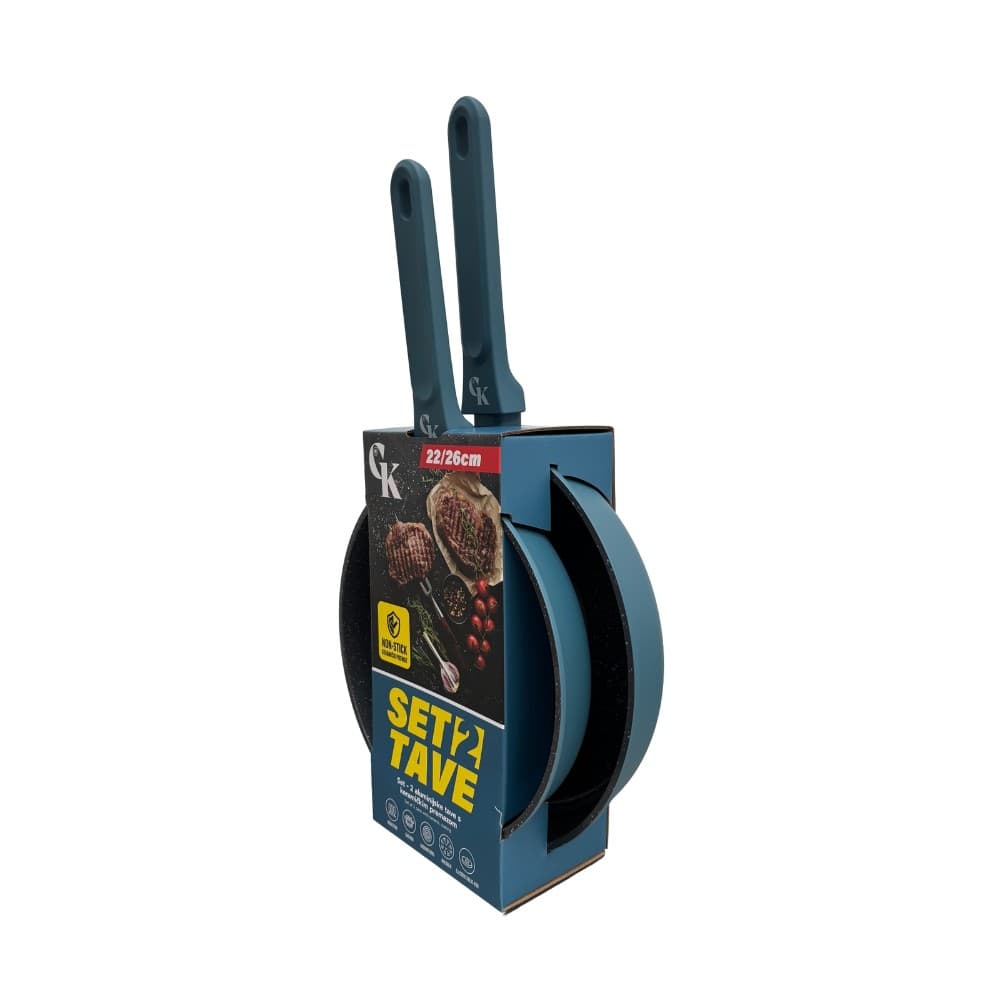 Set tava Grill King 2 kom, 22 cm i 26 cm Akcija u trgovini KTC