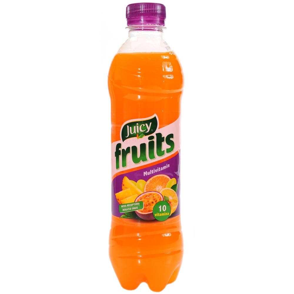 Juicy fruits sok multivitamin, crvena naranča 0,5 l Akcija u trgovini Djelo