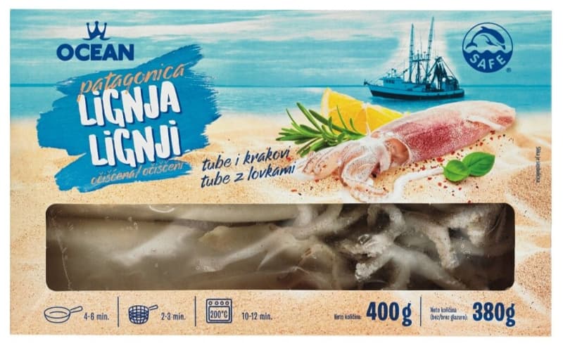 Ocean Lignja Patagonica 400g Akcija u trgovini Konzum