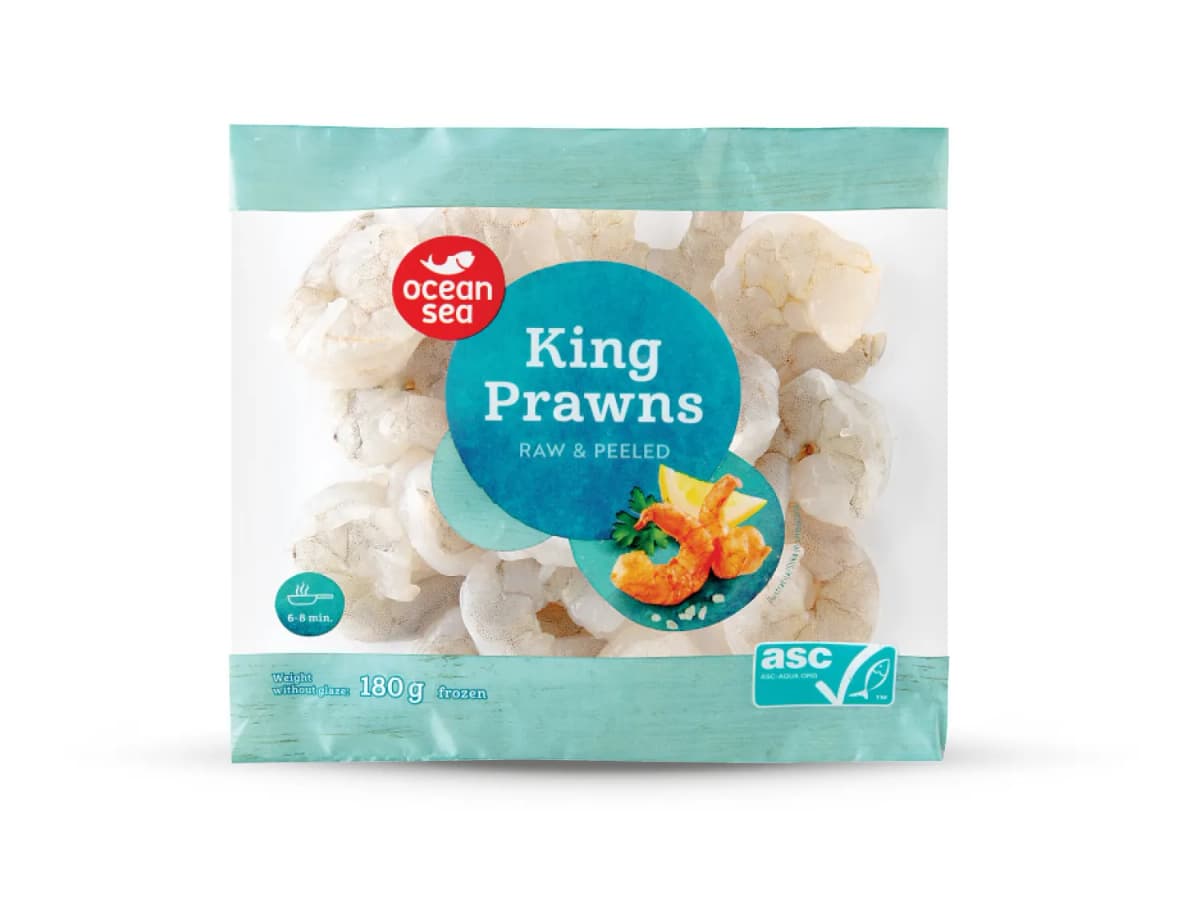OCEAN SEA Kraljevske kozice 200 g Akcija u trgovini Lidl