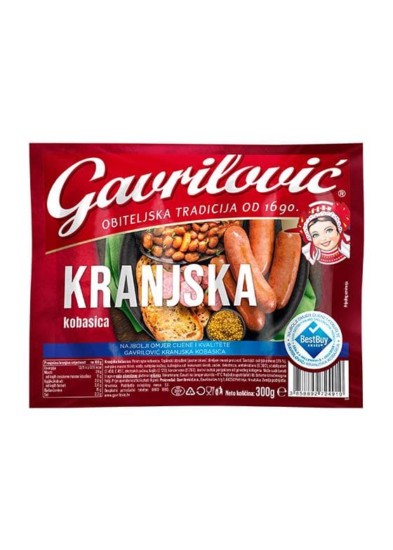 Gavrilović kranjska kobasica 800 g Akcija u trgovini Plodine