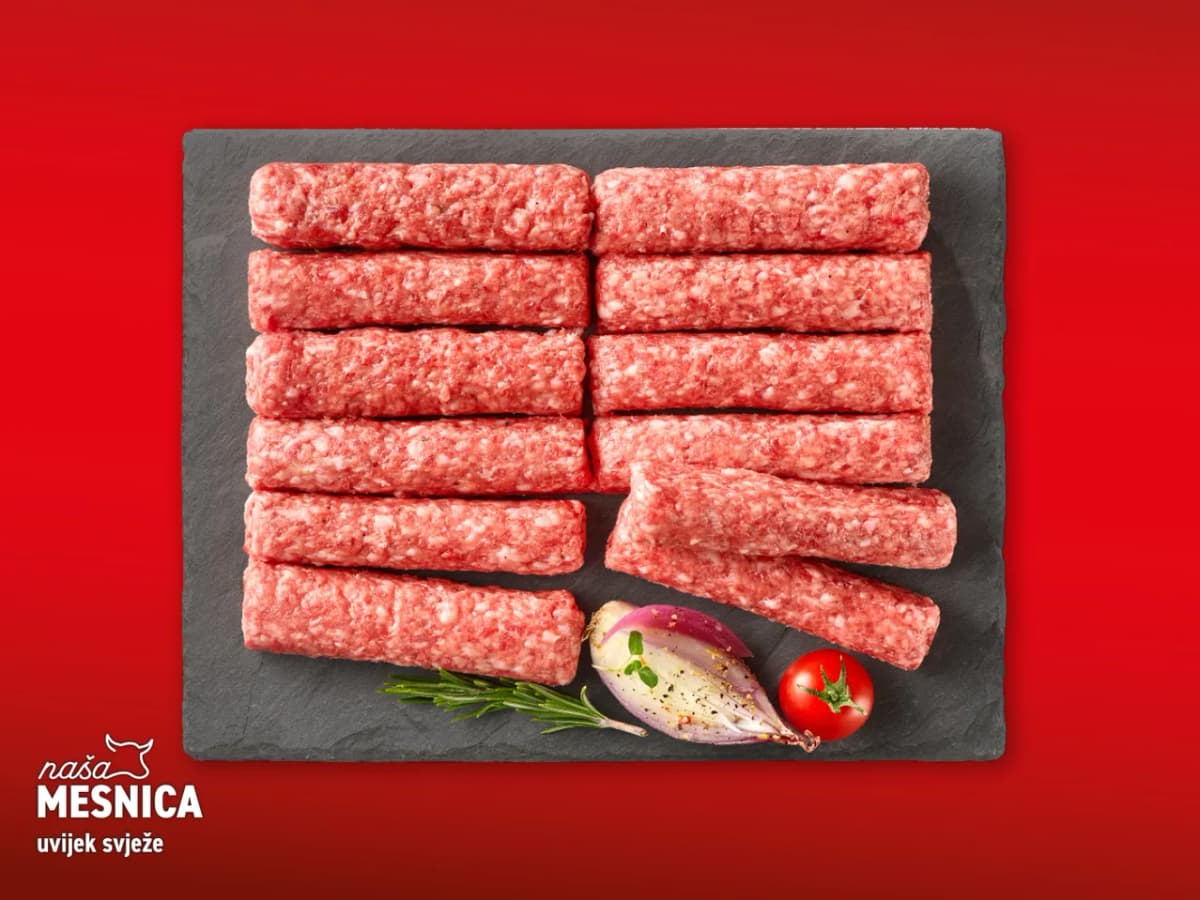 Svježi ćevapčići 1 kg Akcija u trgovini Lidl