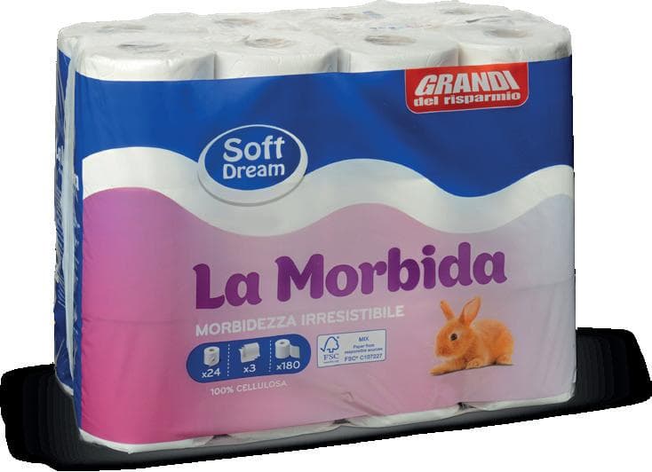 Soft Dream Toaletni papir La Morbida 24 role Akcija u trgovini Eurospin