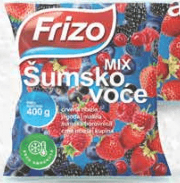 Frizo Smrznuto voće 400-750 g Akcija u trgovini Plodine