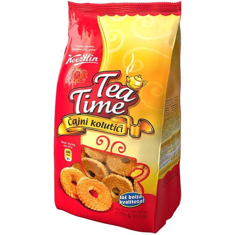 Keks Čajni kolutići Tea time 700 g Koestlin Akcija u trgovini Bakmaz