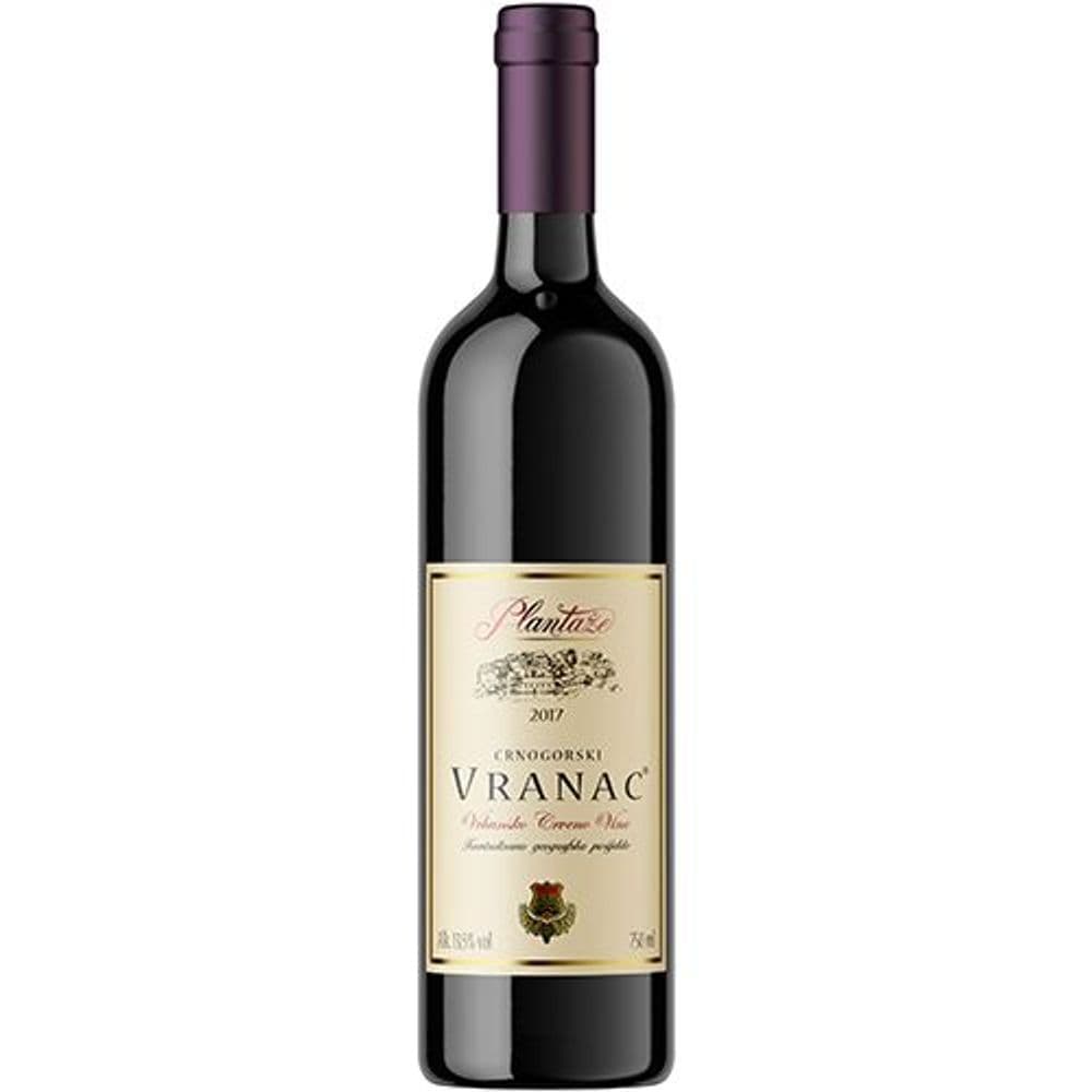 Vino Vranac, Merlot Plantaže 0,75 l Akcija u trgovini Bakmaz