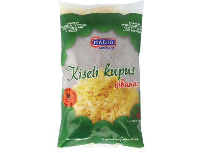 Kiseli kupus rezani 500 g MADIG Akcija u trgovini Eurospin