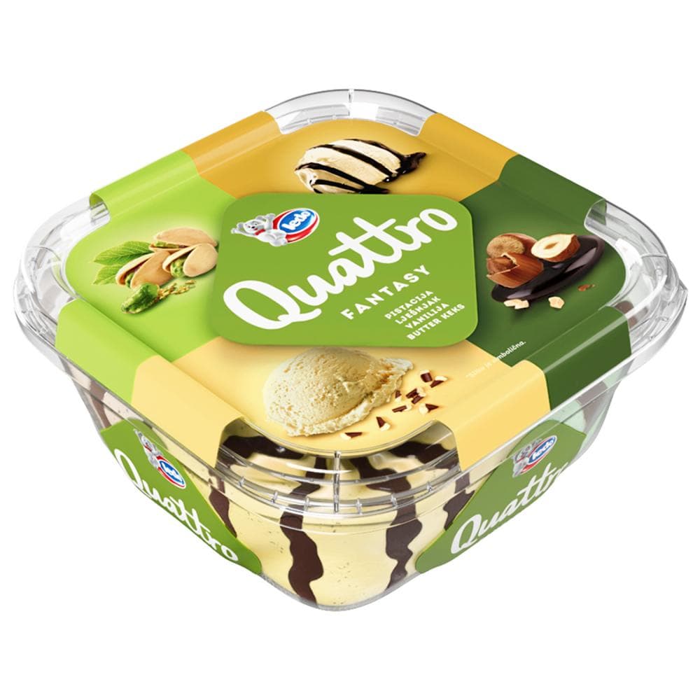 Ledo Quattro sladoled 1650 ml Akcija u trgovini Djelo