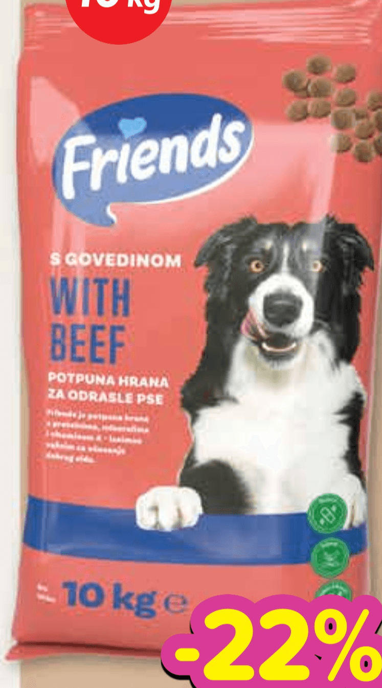 Friends Hrana za pse 10 kg Akcija u trgovini Plodine