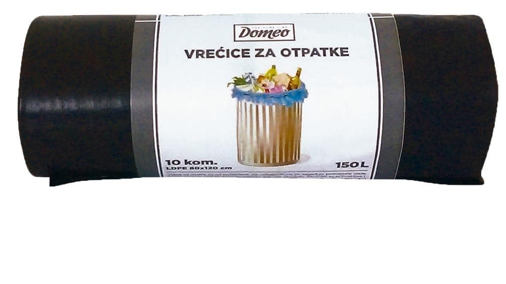 Vrećice za smeće 10 kom, 150 L, 80 x 120 cm DOMEO Akcija u trgovini NTL