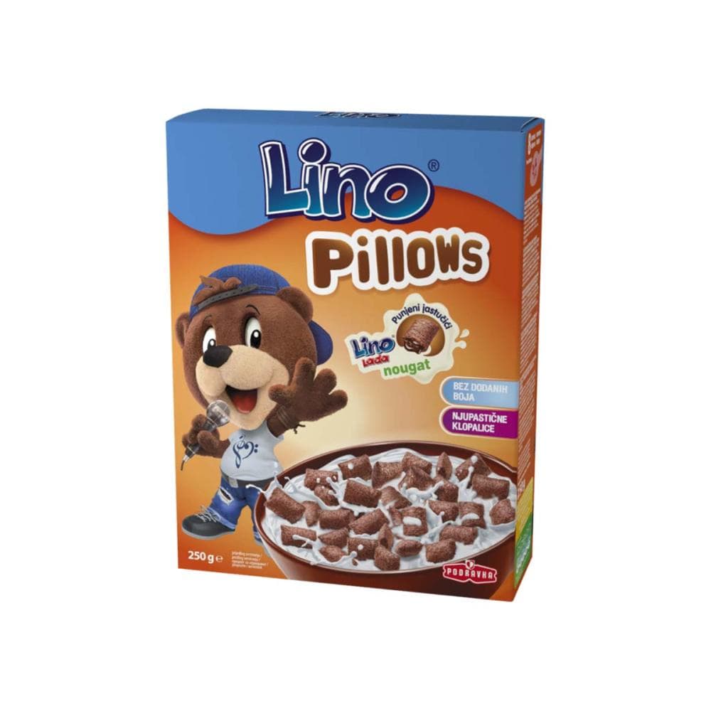 Lino žitni jastučići Pillows tamni s tamnim punjenjem 250 g Akcija u trgovini NTL