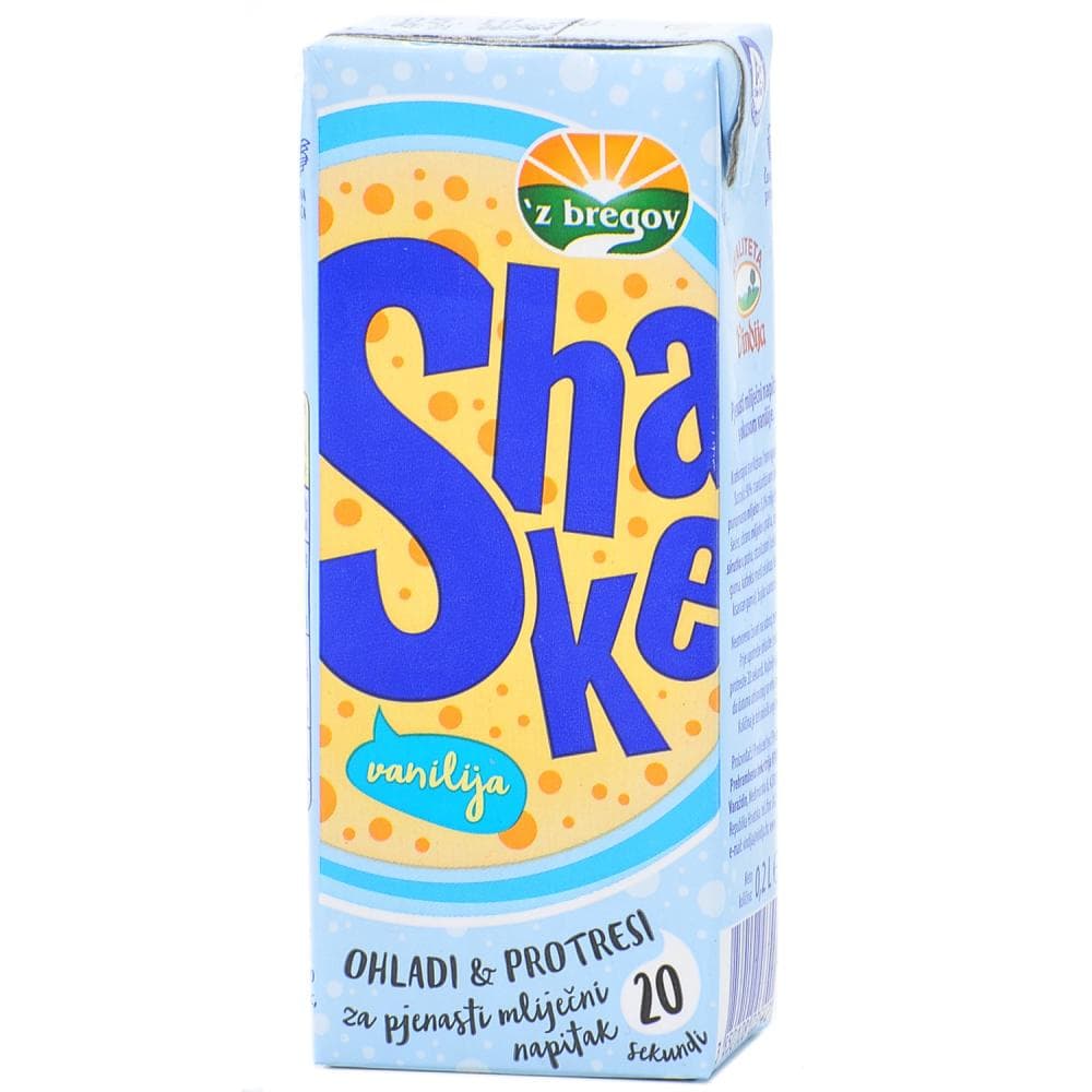 Napitak mliječni Shake 'z bregov 0.235 l Akcija u trgovini Bakmaz