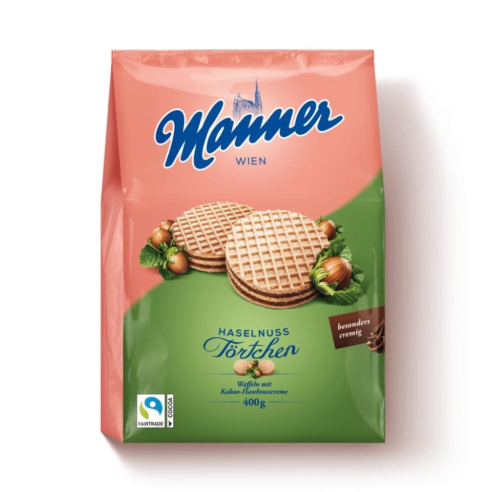 Manner Haselnuss Törtchen 300g ili 400g Akcija u trgovini Kaufland