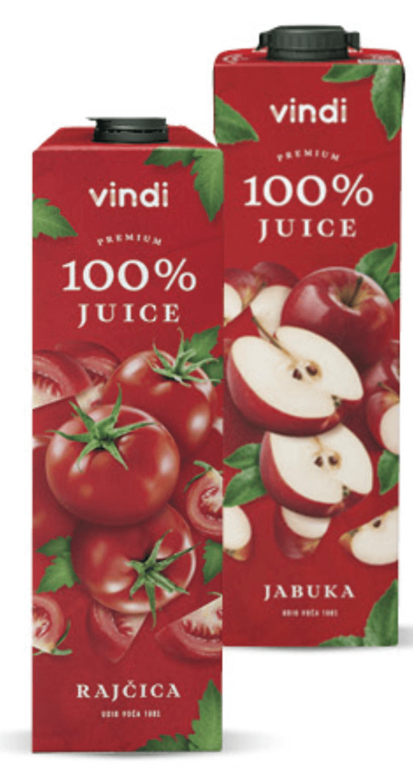 Vindi sok 100% 1l: Akcija (Konzum) 28.01