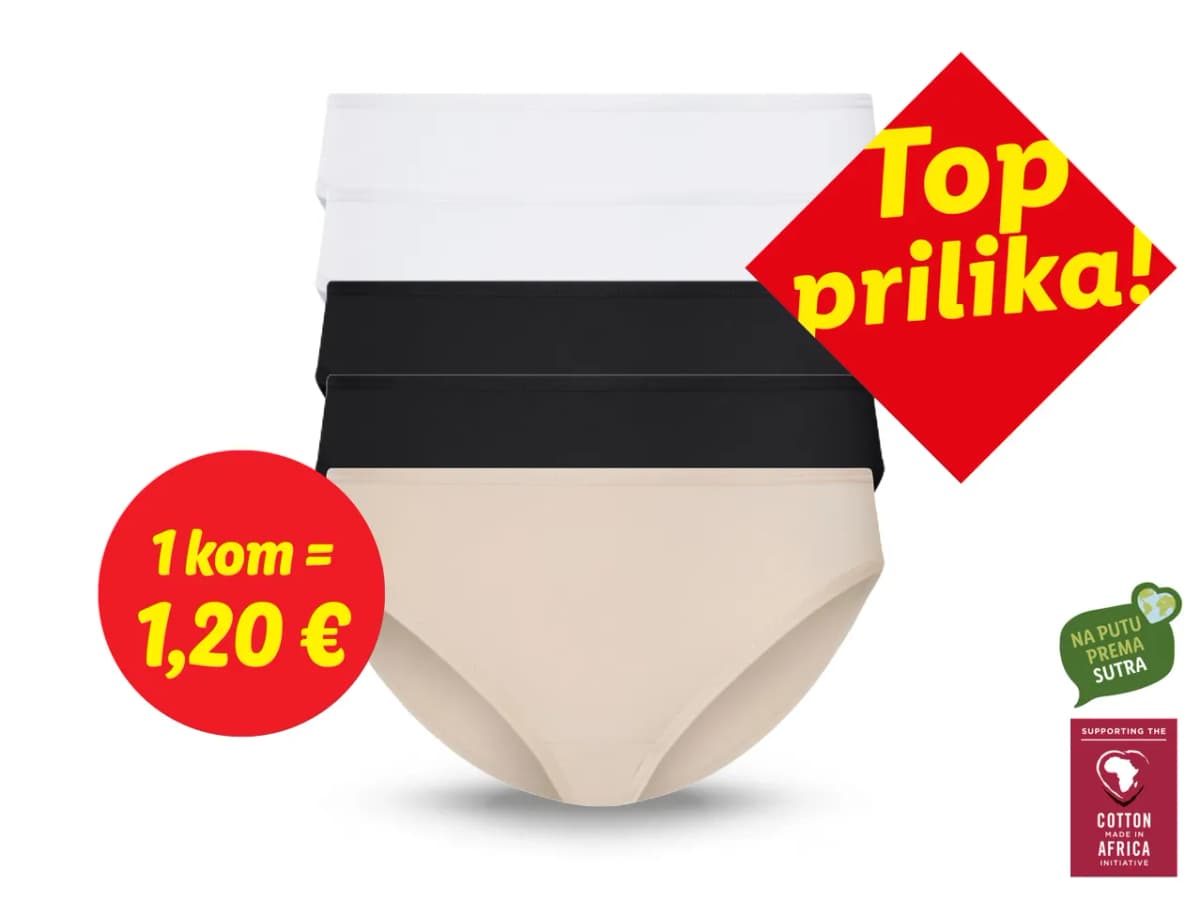 ESMARA Ženske gaćice 5 komada u setu Akcija u trgovini Lidl