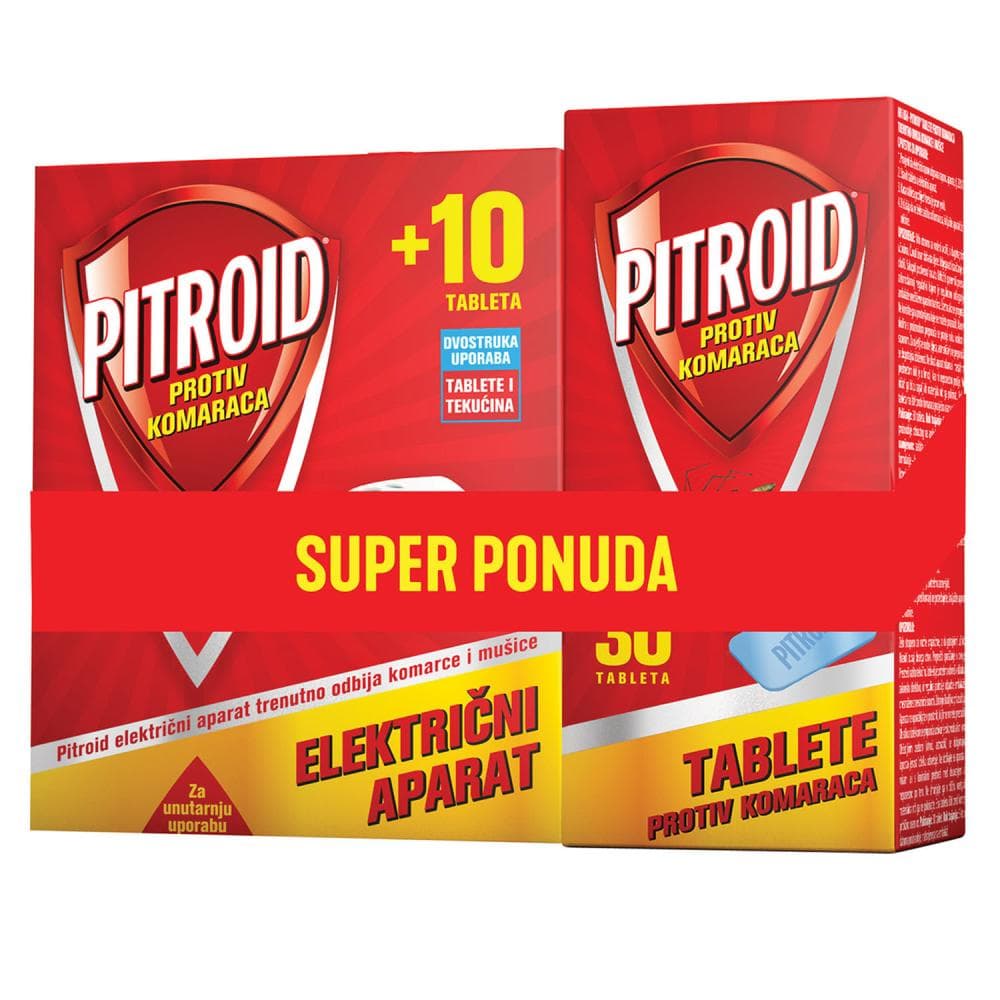Pitroid Električni aparat 1 kom + 10 tableta Akcija u trgovini Studenac