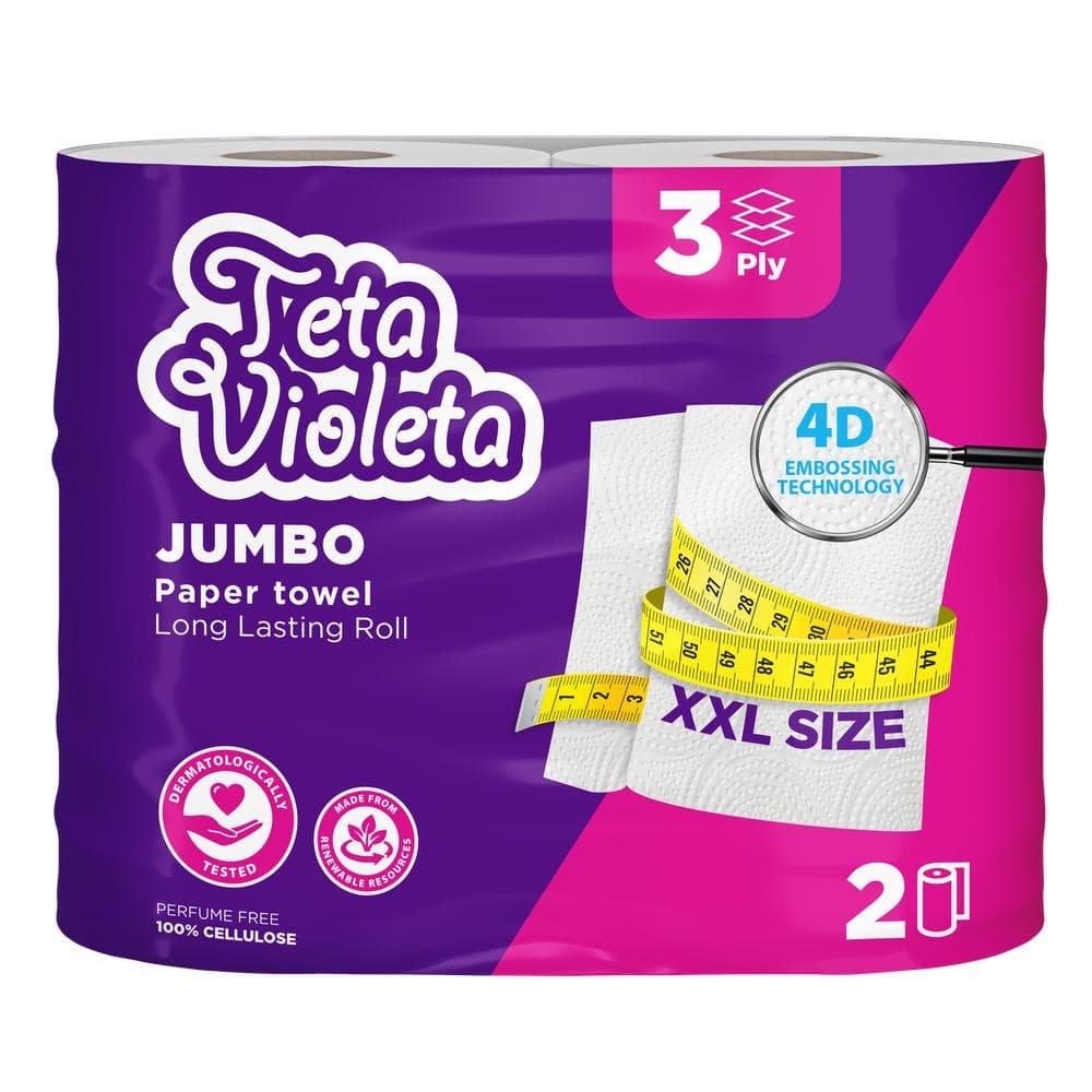 Teta Violeta kuhinjski ručnik clever cut 2 kom Akcija u trgovini Ribola