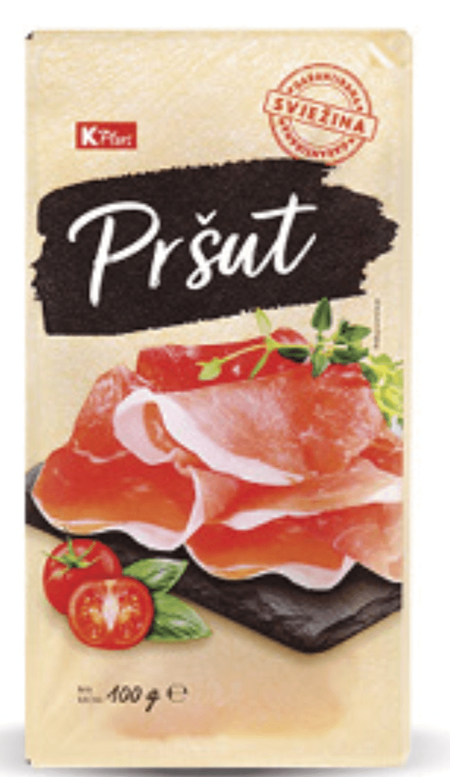 K Plus Pršut narezak 100g Akcija u trgovini Konzum