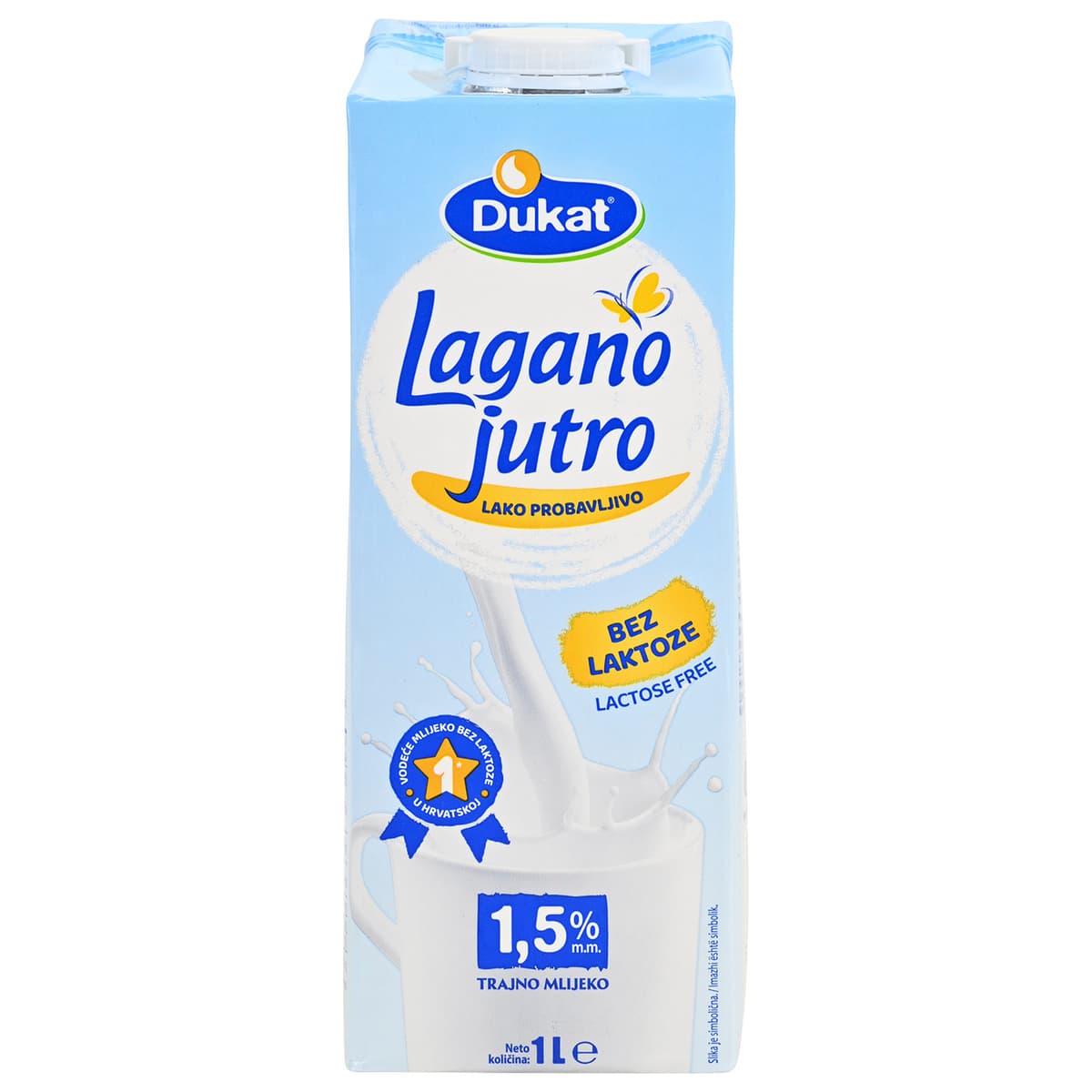 Mlijeko Dukat Lagano jutro 1 l Akcija u trgovini Boso