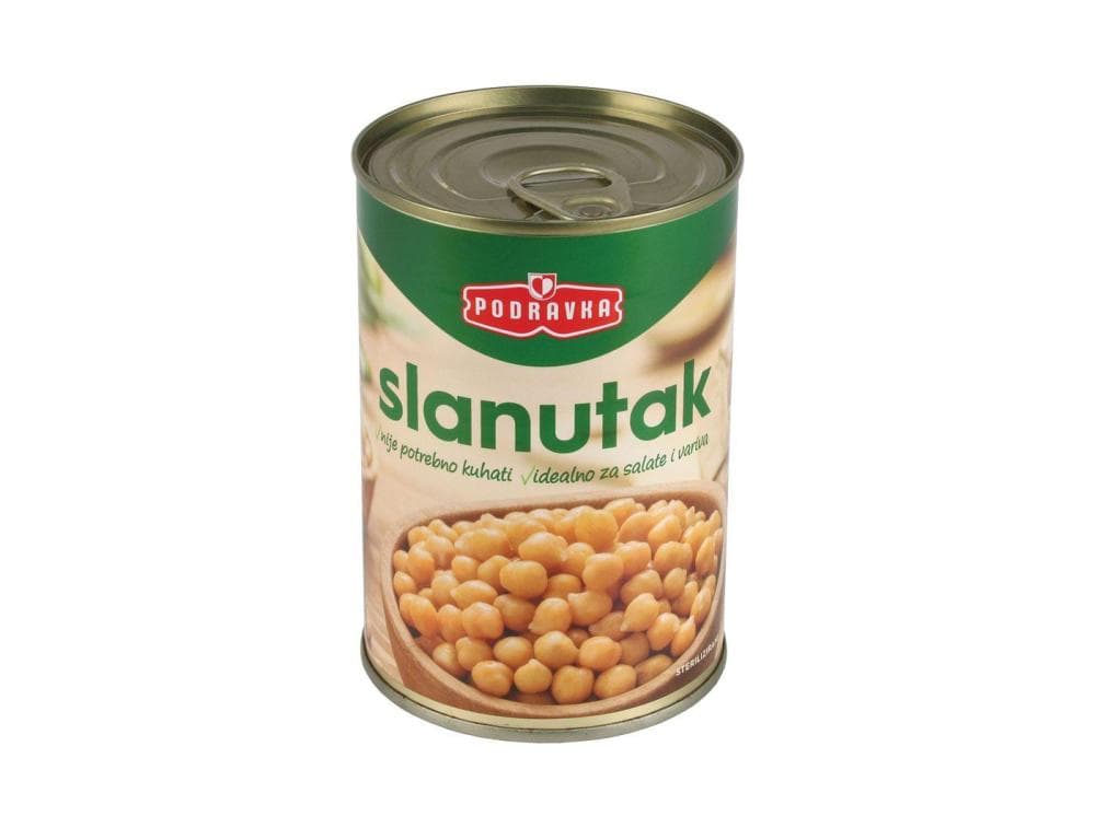 Podravka Slanutak 400 g, ocijeđena masa: 240 g Akcija u trgovini Ribola