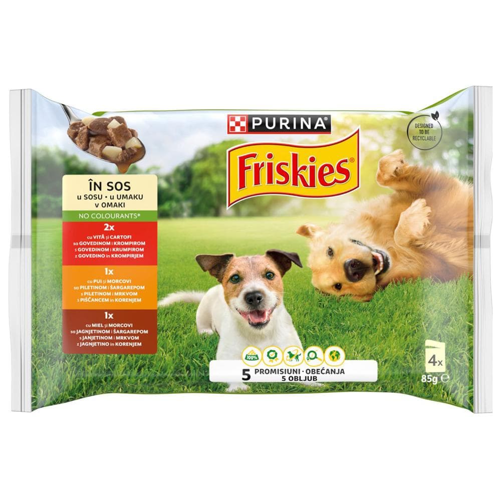 Purina Friskies hrana za pse 4 x 85 g Akcija u trgovini Ribola