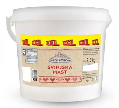 Okusi Zavičaja domaća svinjska mast 2.5 kg Akcija u trgovini Lidl