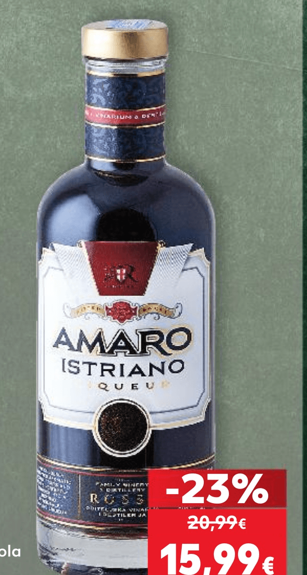 Rossi Amaro Istriano 0,5 L Akcija u trgovini Kaufland