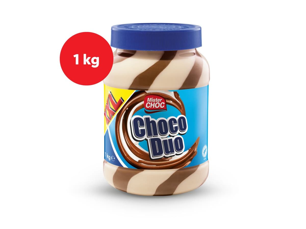 Mister Choc Choco duo namaz 1 kg Akcija u trgovini Lidl