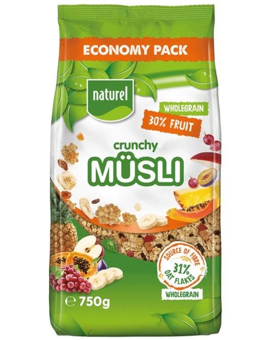 Naturel Müsli fruit 750 g Akcija u trgovini Konzum