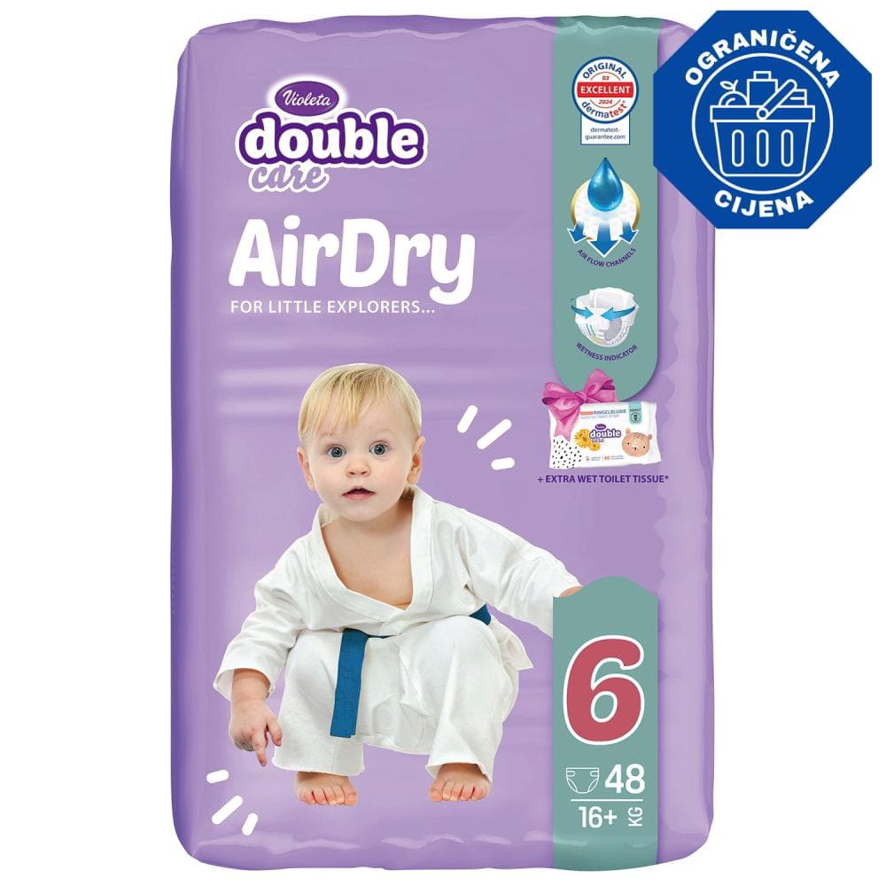 Violeta dječje pelene S4, 104/1, S5, 94/1, S6, 86/1 Akcija u trgovini Konzum