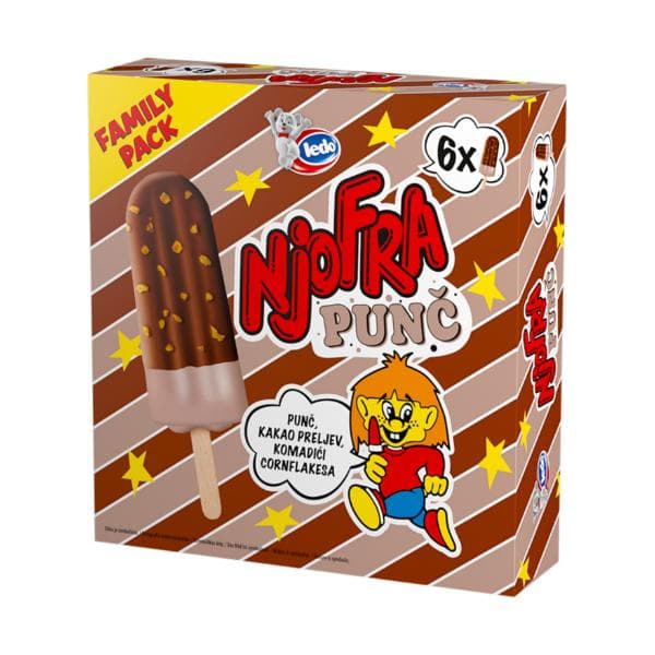 Ledo Njofra sladoled Akcija u trgovini Ribola