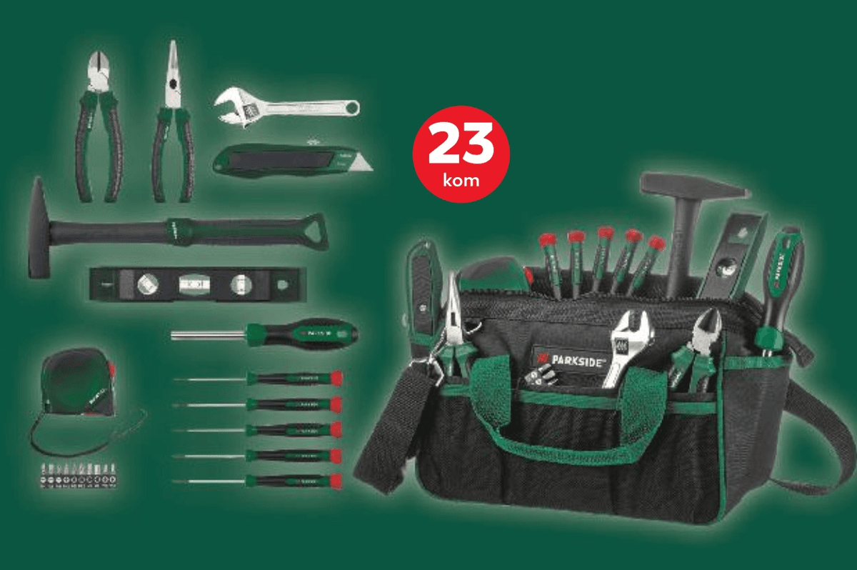 Set alata 23 kom PARKSIDE® Akcija u trgovini Kaufland