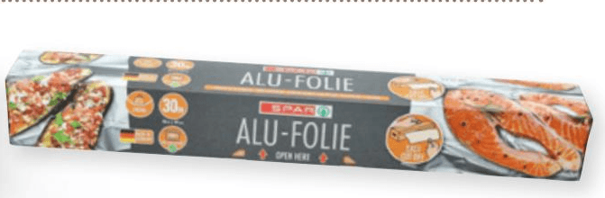 Spar aluminijska folija 30 m Akcija u trgovini Interspar