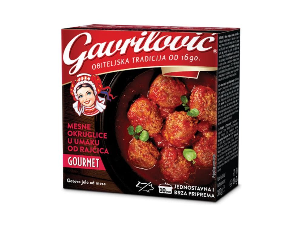 Gavrilović mesne okruglice 300 g Akcija u trgovini Bakmaz