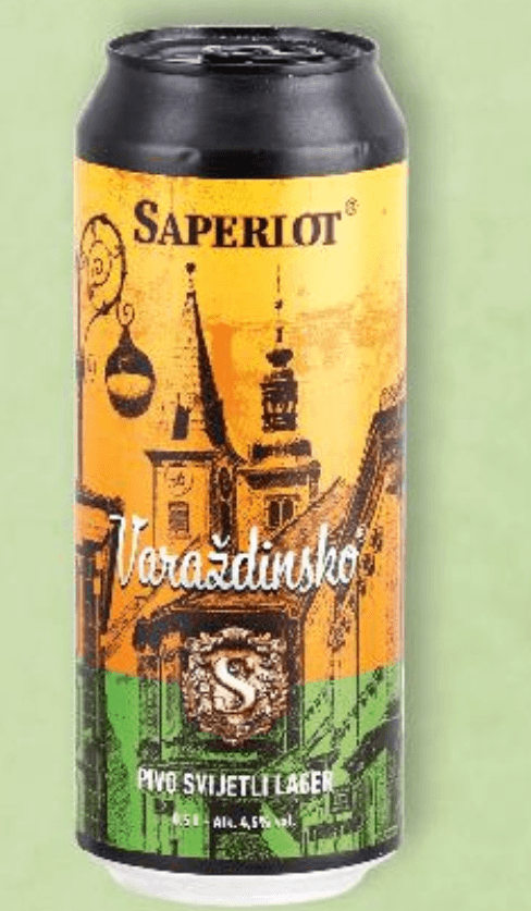 Varaždinsko pivo 0,5 l Saperlot Akcija u trgovini Konzum