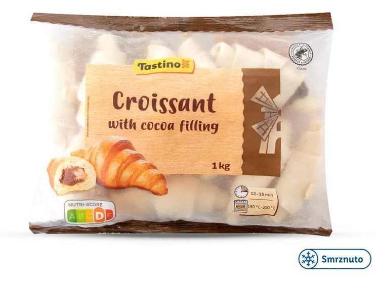 Tastino Croissant s nadjevom od višanja 1 kg Akcija u trgovini Lidl