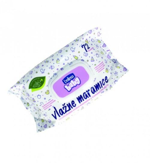 Bellesa baby vlažne maramice s poklopcem 1 pak Akcija u trgovini 365 Market