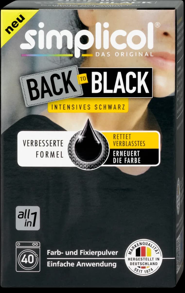 Simplicol Back to Black boja za tkaninu 400 g Akcija u trgovini Dm