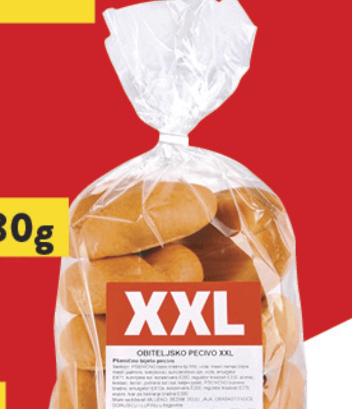 Pecivo obiteljsko 480g Akcija u trgovini Konzum