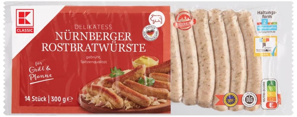 Classic Nürnberška kobasica 300 g Akcija u trgovini Kaufland