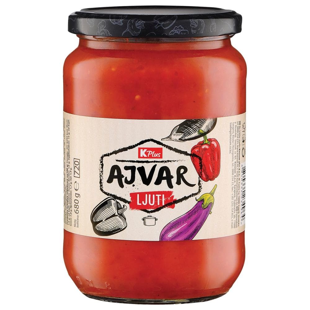 K Plus Ajvar 680g Akcija u trgovini Konzum