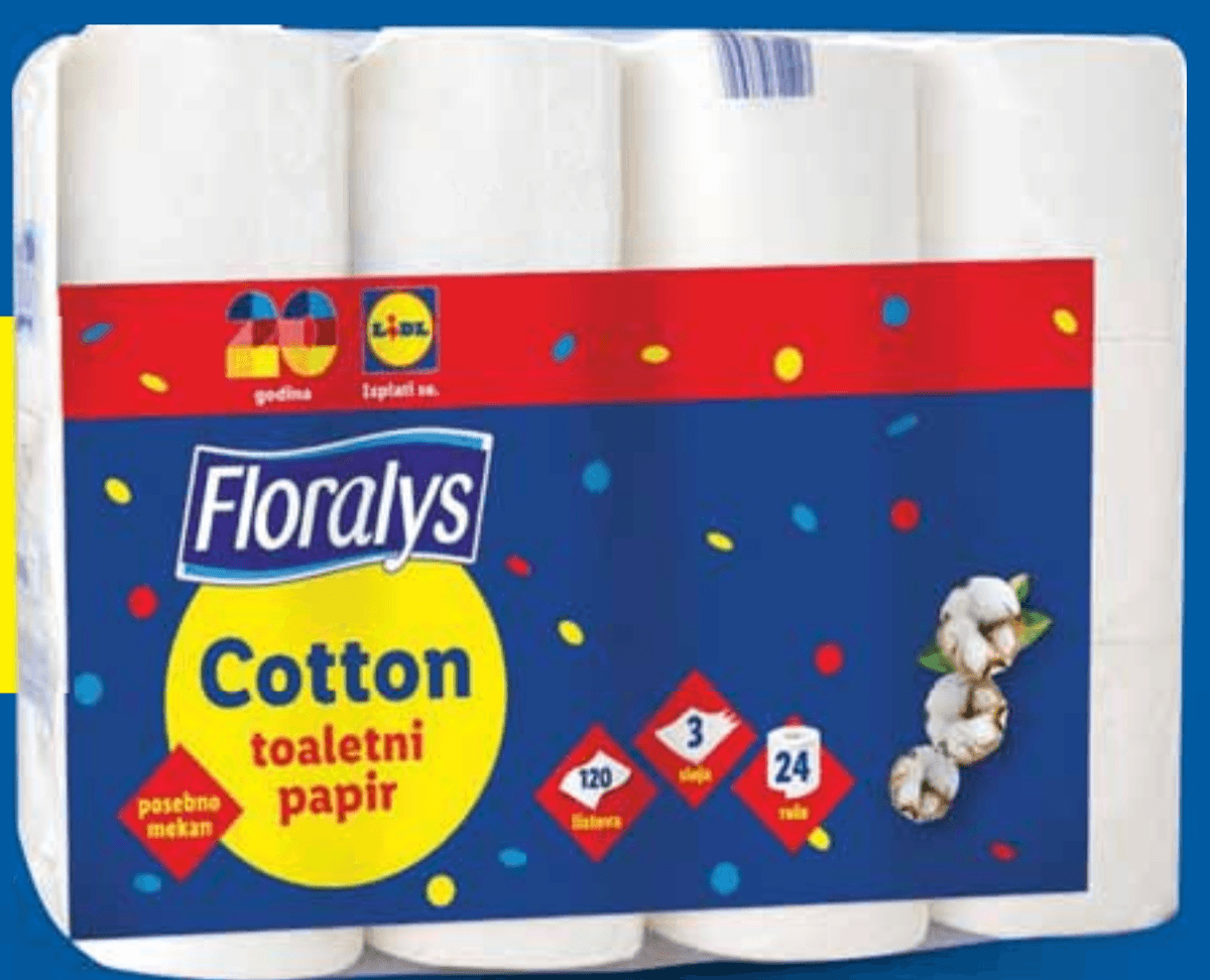 Floralys Toaletni papir 24 role Akcija u trgovini Lidl