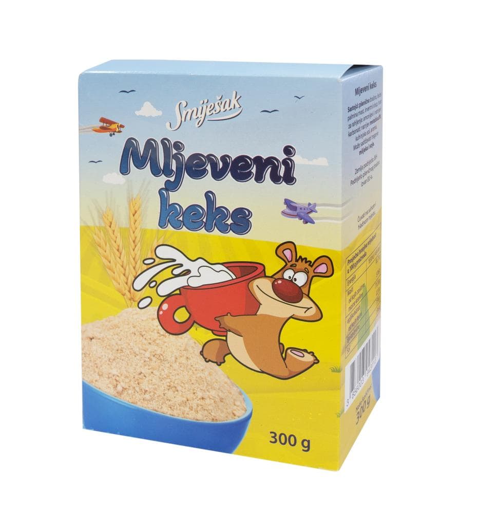 Keks mljeveni Smiješak 300 g Akcija u trgovini NTL